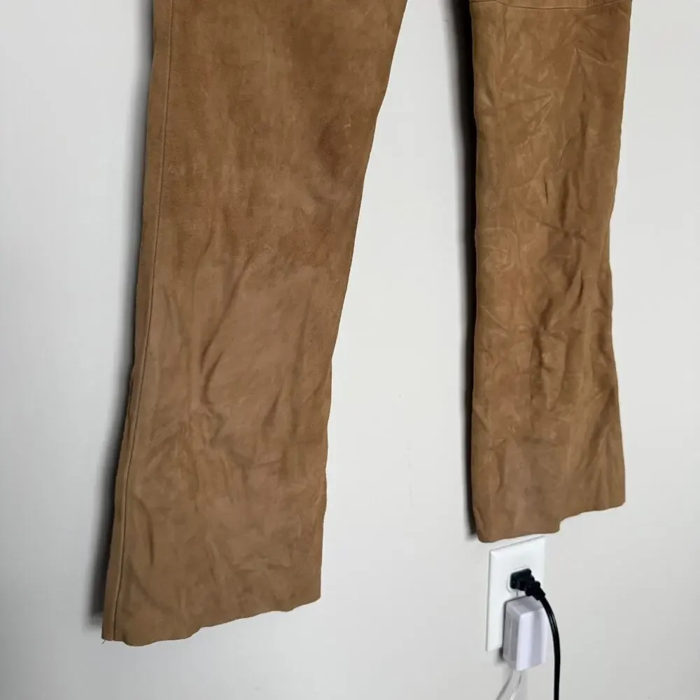Vintage Ralph Lauren Womens Genuine Leather Pants 6 Western Luxury Equestrian